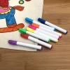Factory direct sales of children's educational handcrafted colored hand-drawn pens, DIY shopping bags for kindergartens, washable graffiti pens details Picture